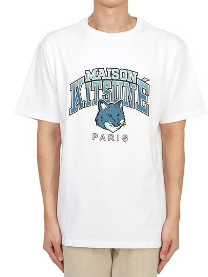 Campus Fox Relaxed Short Sleeve T-Shirt White - MAISON KITSUNE - BALAAN 2