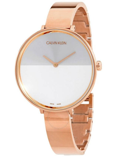 Calvin Klein Rise Quartz Silver and White Ladies Watch K7A23646 - CALVIN KLEIN - BALAAN 1