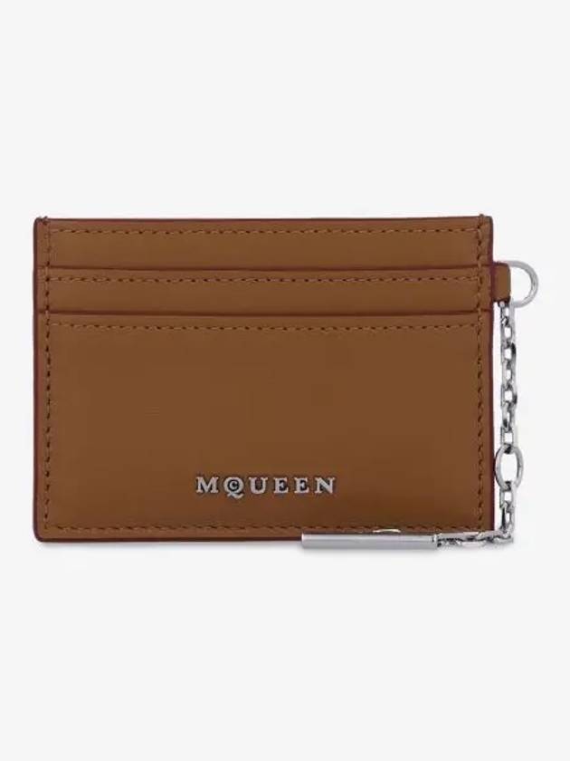 Sling Logo Plaque Card Holder Brown - ALEXANDER MCQUEEN - BALAAN 2