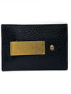 GG Marmont Leather Card Wallet Black - GUCCI - BALAAN 3