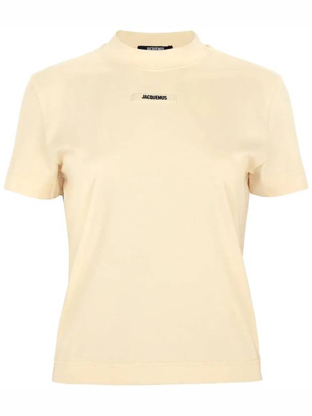 Le Gros Grain Short Sleeve T-Shirt Light Beige - JACQUEMUS - BALAAN 2