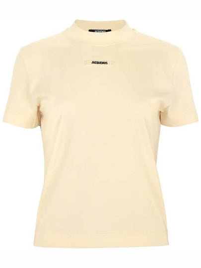 Le Gros Grain Short Sleeve T-Shirt Light Beige - JACQUEMUS - BALAAN 2