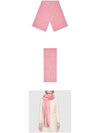 GG Wool Jacquard Muffler Pink - GUCCI - BALAAN 6