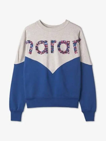 Houston Logo Sweatshirt Blue Multicolor SW0006FAA1M81E30IN - ISABEL MARANT - BALAAN 1