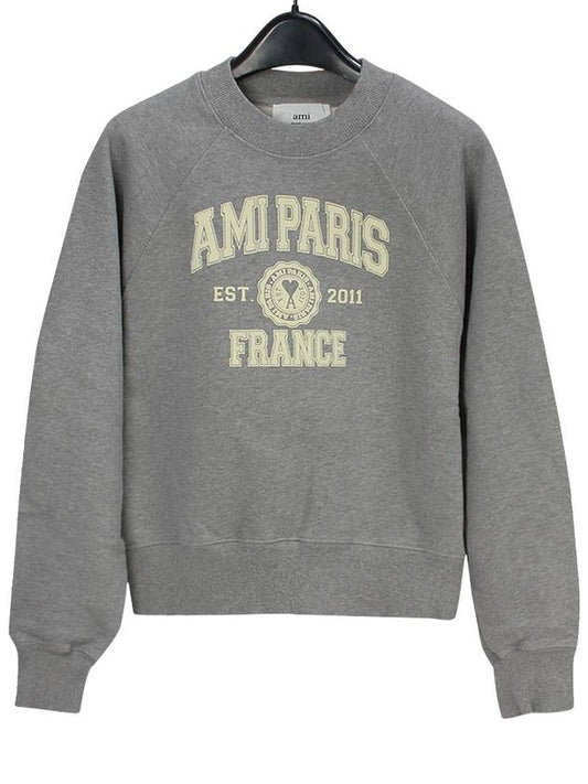 Paris France Sweatshirt Grey - AMI - BALAAN 2