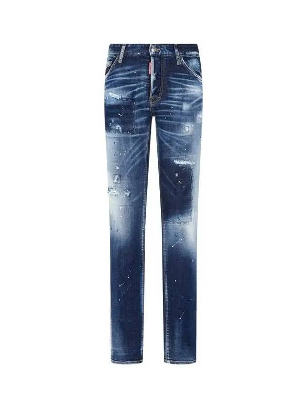 Men s Washed Damage Cool Guy Jean Indigo 270578 - DSQUARED2 - BALAAN 1