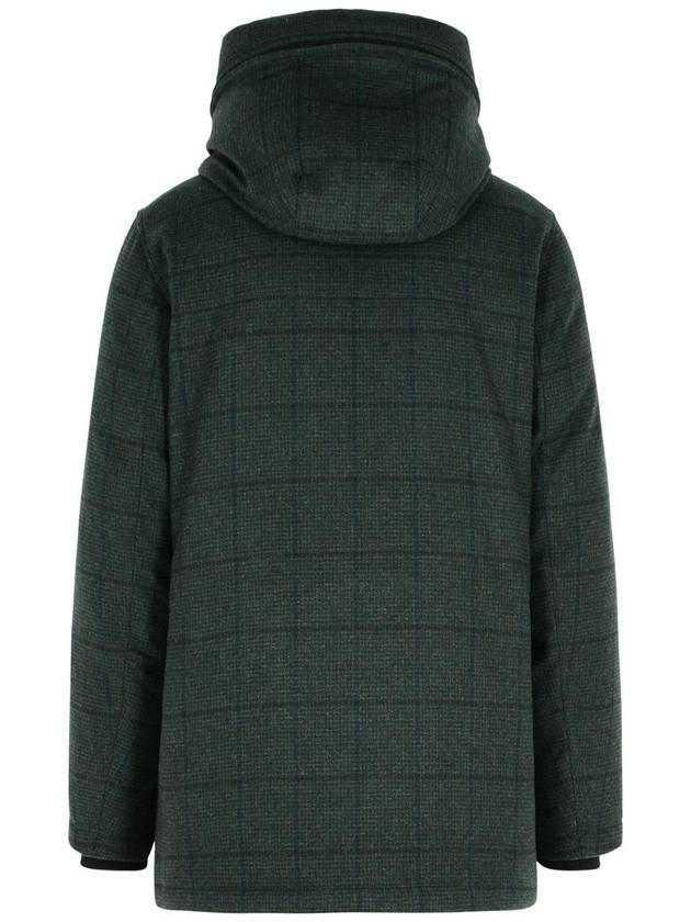 Woolrich 'Artic Wool' Green Wool Blend Parka - WOOLRICH - BALAAN 3