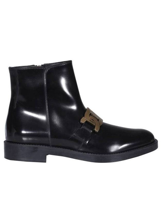 Flat Middle Boots Black - TOD'S - BALAAN.