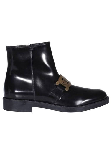 Flat Middle Boots Black - TOD'S - BALAAN 1