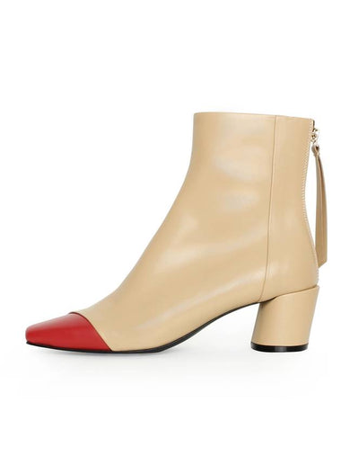 2COM Ankle Boots Beige - COMMEGEE - BALAAN 1