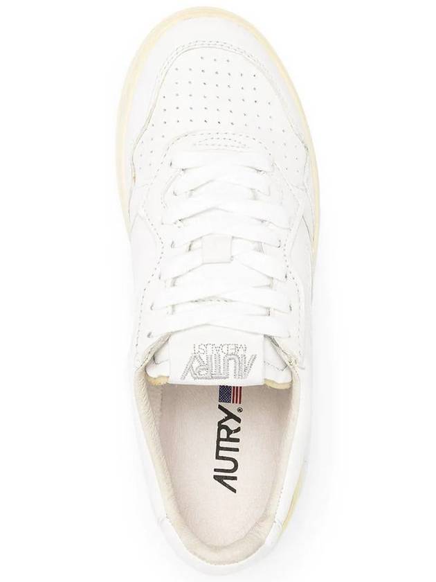 Medalist Goatskin Low Top Sneakers White - AUTRY - BALAAN 5