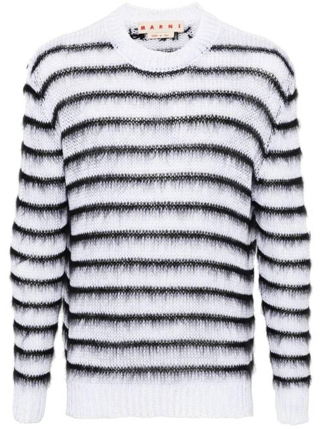 Striped Open Knit Sweater GCMG0381Q0UFCB21 - MARNI - BALAAN 1