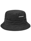 Le Bob Gadjo Bucket Hat Black - JACQUEMUS - BALAAN 2