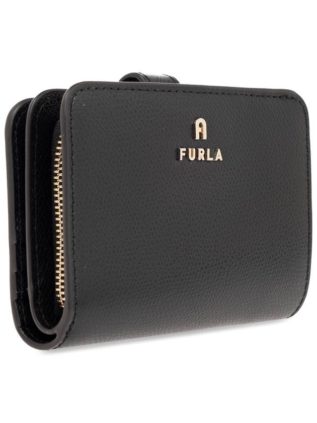 Furla Leather Wallet With Logo, Women's, Black - FURLA - BALAAN 4