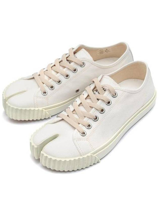 Tabi Cotton Low Top Sneakers White - MAISON MARGIELA - BALAAN 2
