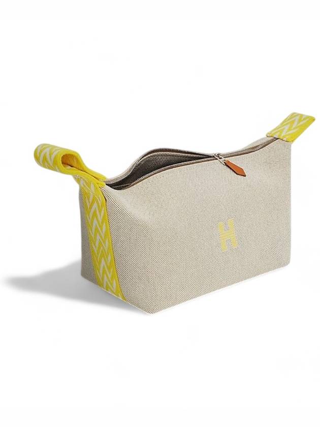 Breed a Brake Case Beige Citron Pouch Small PM - HERMES - BALAAN 3