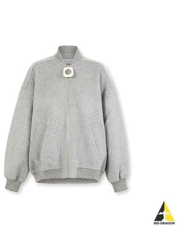 J W Anderson Wool Bomber Jacket Gray JK0204 PG0936 - JW ANDERSON - BALAAN 1