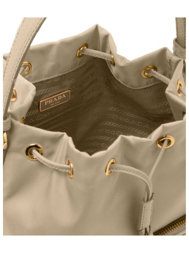 Duet Re-Nylon Bucket Bag Desert Beige - PRADA - BALAAN 6