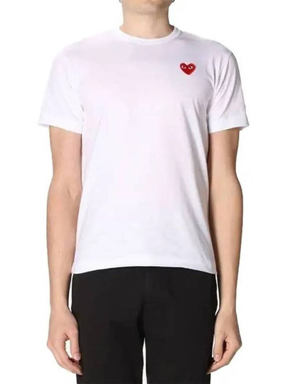 Red Heart Waffen Short Sleeve T Shirt - COMME DES GARCONS PLAY - BALAAN 2