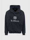 BB Logo Hoodie Black - BALENCIAGA - BALAAN 2