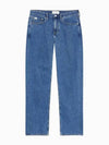 Jeans Eco Cool 90s Straight Fit Denim Jeans Mid Blue - CALVIN KLEIN - BALAAN 1