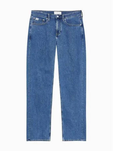 Jeans Eco Cool 90s Straight Fit Denim Jeans Mid Blue - CALVIN KLEIN - BALAAN 1