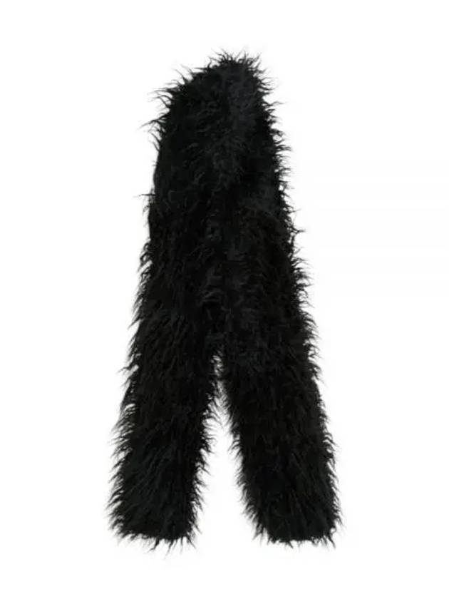 Floss Fake Fur Scarf Black - OUR LEGACY - BALAAN 2