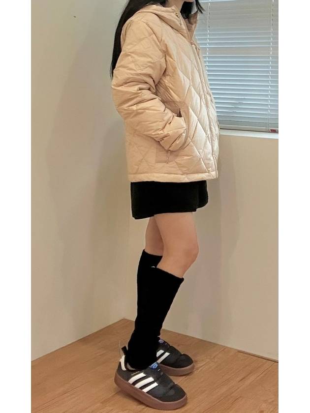 Oversized lightweight padded jacket HL9207 beige MENS - ADIDAS - BALAAN 4