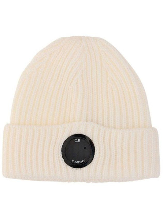 Lens Beanie White - CP COMPANY - BALAAN 1