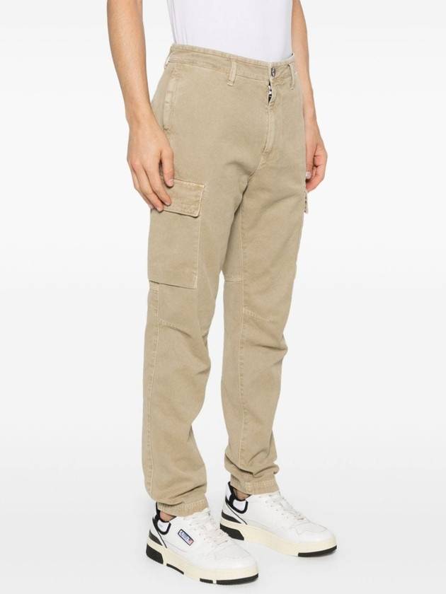 Compass Badge Cargo Straight Pants Beige - STONE ISLAND - BALAAN 4