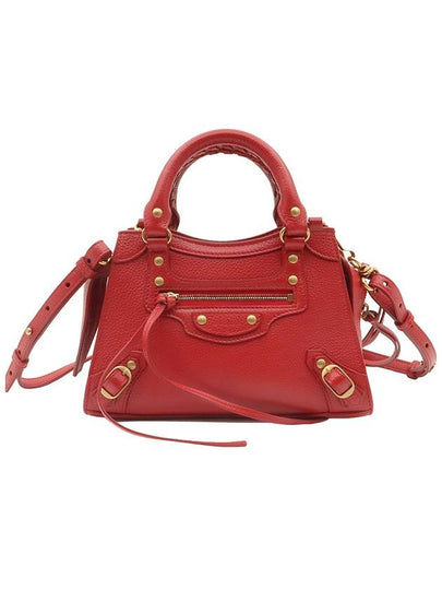 Red Calfskin Neo Classic Top Handle Mini City 2WAY 638524 - BALENCIAGA - BALAAN 2