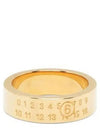 Men's Numeric Minimal Signature Ring Gold - MAISON MARGIELA - BALAAN 2