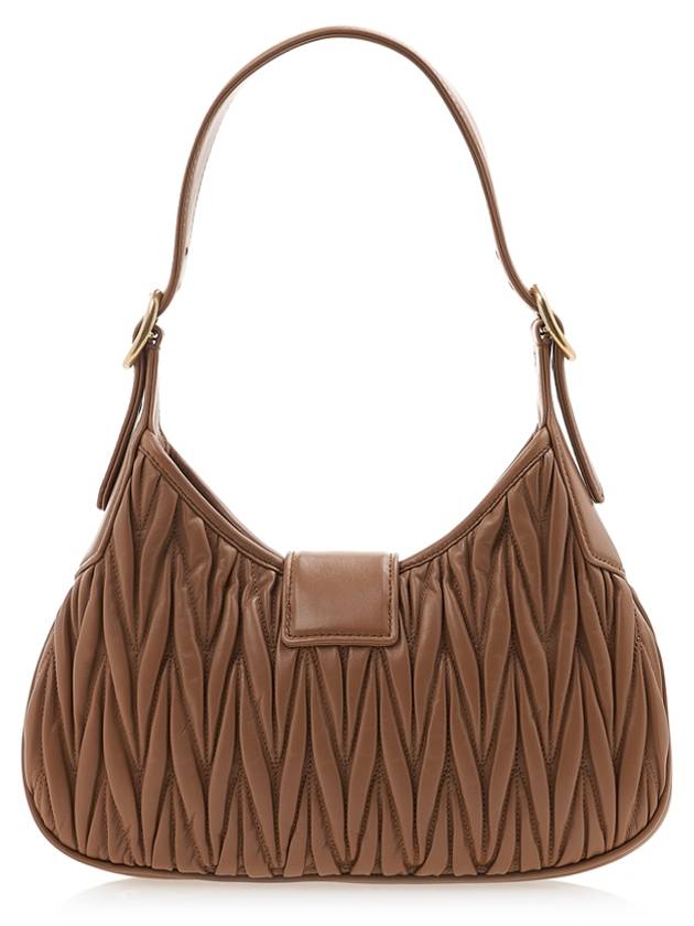 Materase Nappa Leather Hook Shoulder Bag Brown - MIU MIU - BALAAN 4