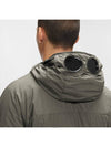 Goggles Polyamide Hooded Jacket Khaki - CP COMPANY - BALAAN 8