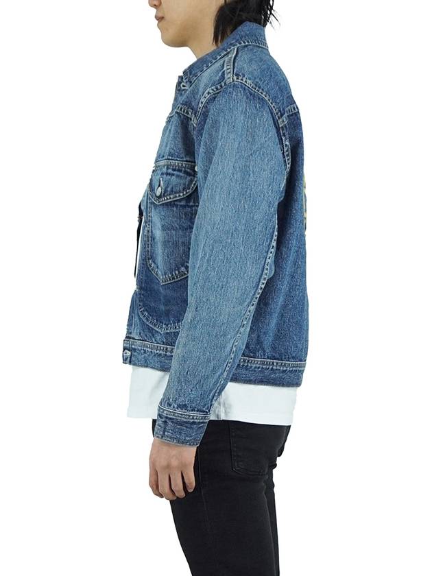 Storm Cowboy Denim Work Jacket Indigo HM26JK008 - HUMAN MADE - BALAAN 4