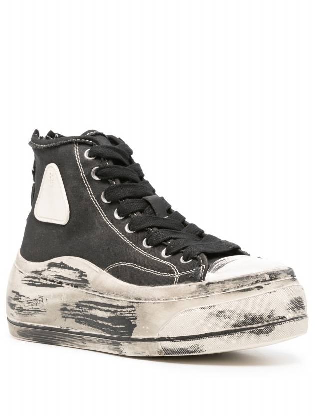 Kurt High Top Sneakers Daphnis Quartz Black - R13 - BALAAN 4