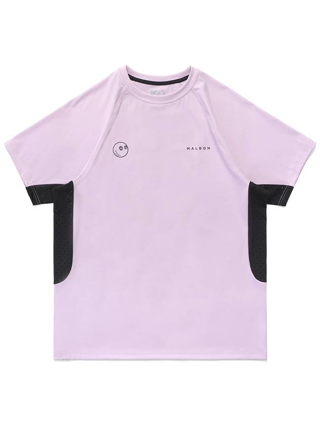 Performance Program Ventilated Perforated T Shirt LAVENDER - MALBON GOLF - BALAAN 1