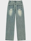 Classic Straight Denim Wide Pants Light Blue - NOIRER FOR WOMEN - BALAAN 4