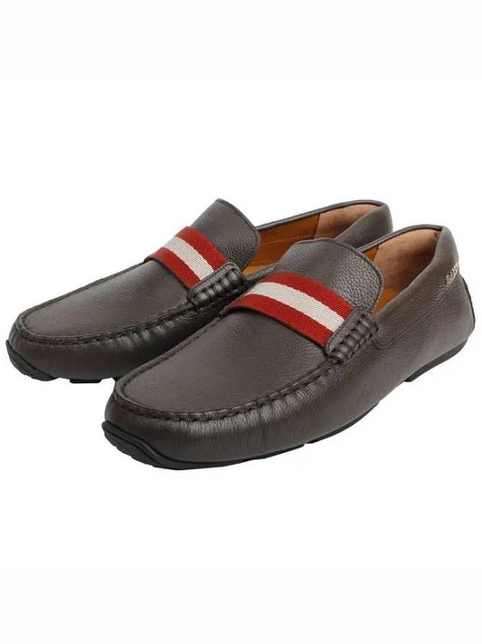 Pearce Leather Loafer Brown - BALLY - BALAAN.