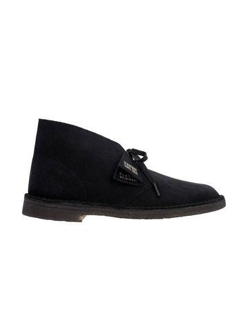 Desert Suede Ankle Boots Black - CLARKS - BALAAN.