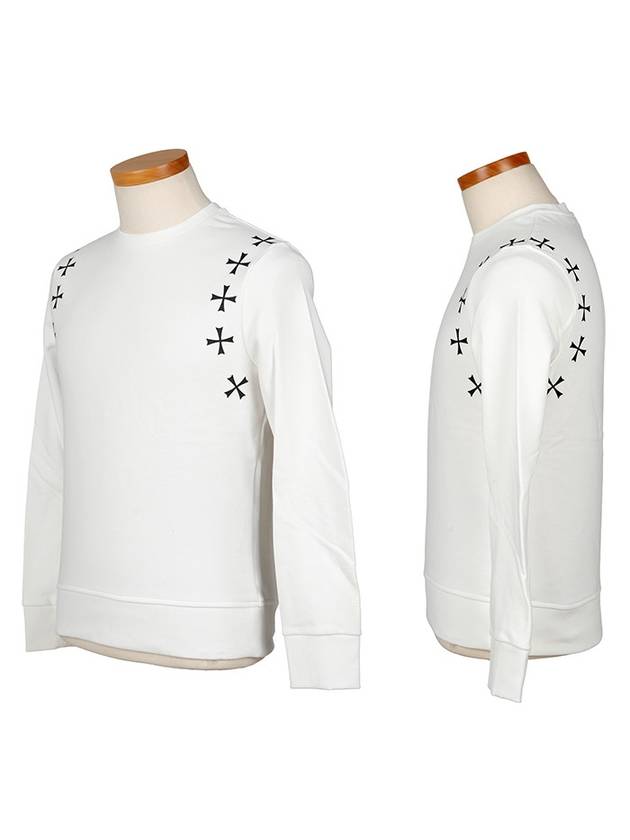 Multi Star Sweatshirt White - NEIL BARRETT - BALAAN 2