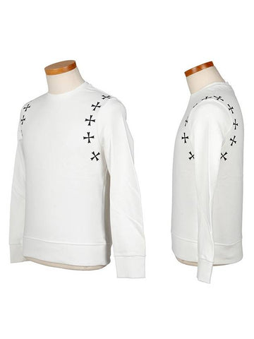 Multi Star Sweatshirt White - NEIL BARRETT - BALAAN 1