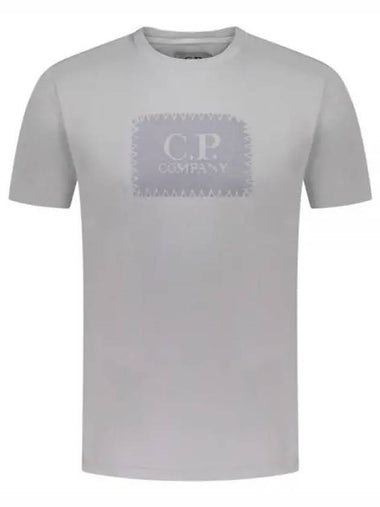 30/1 Jersey Label Style Logo Short Sleeve T-Shirt Grey - CP COMPANY - BALAAN 1