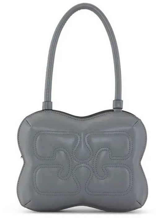 Butterfly Top Handle Shoulder Bag Grey - GANNI - BALAAN 2