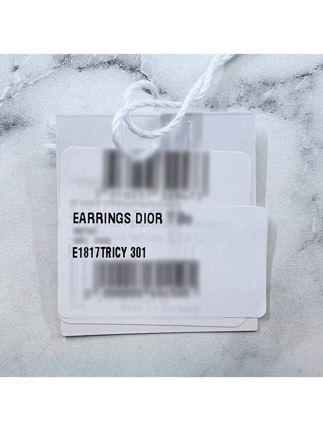 Tribales Logo Pearl Earrings Gold - DIOR - BALAAN 8