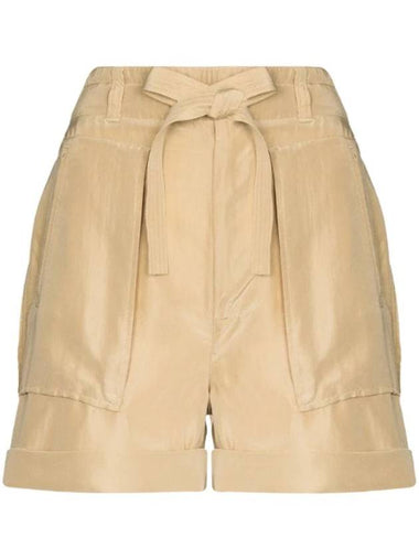 Paper Bag Waist Silk Shorts 211856856001 - POLO RALPH LAUREN - BALAAN 1