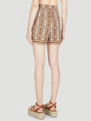 Anagni Logo Graphic Shorts Brown - MAX MARA - BALAAN 5