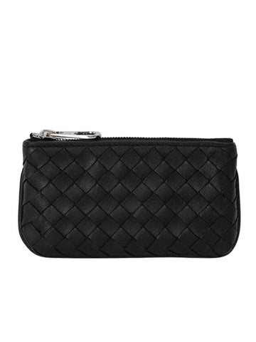 Intrecciato Card Wallet Black - BOTTEGA VENETA - BALAAN 1