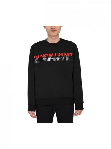 Men s Logo Print Black Sweatshirt NMW20202 009 1156834 - IH NOM UH NIT - BALAAN 1