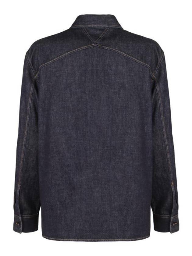 Indigo Denim Long Sleeve Shirt Indigo - BOTTEGA VENETA - BALAAN 3